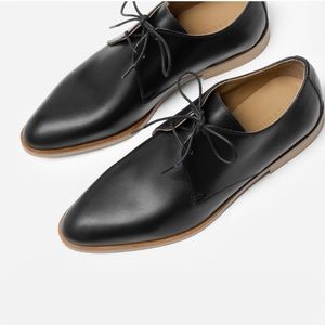 New Everlane black Modern Oxford shoes, 6.5